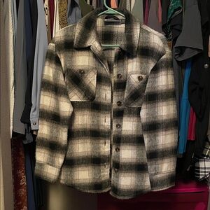Free Country Monochrome Plaid Shacket